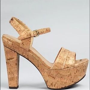 Stuart Weitzman Once Cork Platforms